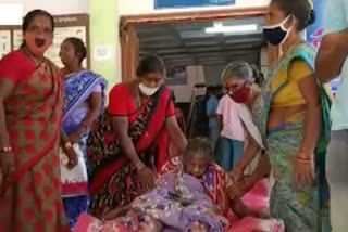 Bedridden woman taken to collectorate after her pension is stopped