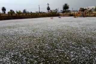 Hailstorm in several parts of Rajasthan