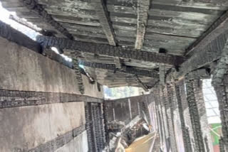 Fire incident in Shilha village