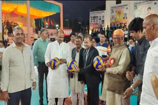 Match between Tamil Nadu and Punjab on the first day,  Volleyball Federation of India