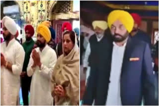 Charanjit Singh Channi, Bhagwant Mann visit Gurdwaras