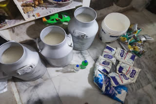 Adulterated milk seized from the accused