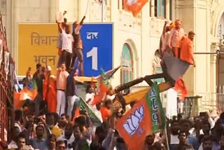 BJP workers in Lucknow celebrate