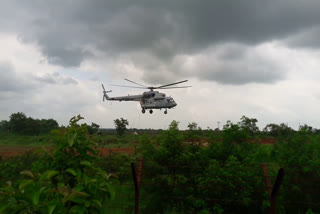 Night landing helipad completed in Naxal areas of Basta