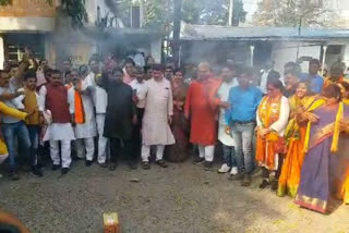 Celebration in Bihar BJP office