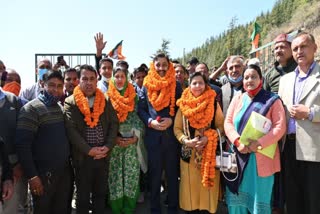 Celebration in Shimla on BJP Victory