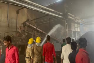 Massive fire in plywood factory in Durg