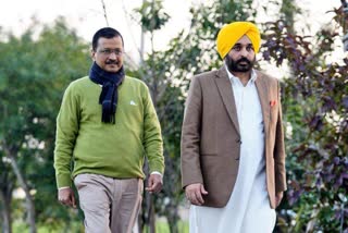 Bhagwant Mann  meeting arvind kejriwal