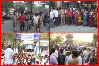 municipal workers called up for chalo vijayawada and police arrests them