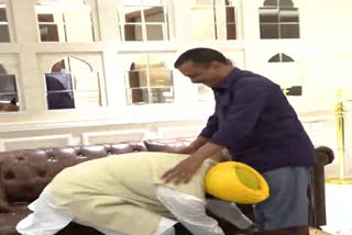 Bhagwant Mann meets Arvind Kejriwal in Delhi