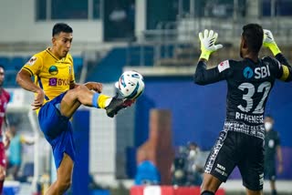 kerala blasters  jamhedpur fc  isl playoff 2022  Kerala Blasters won over Jamshedpur FC  കേരള ബ്ലാസ്റ്റേഴ്‌സ് ജംഷഡ്‌പൂര്‍ എഫ്‌സിയെ പരാജയപ്പെടുത്തി  sahal abdu samad  സഹല്‍ അബ്‌ദു സമദ്  സഹല്‍ അബ്‌ദു സമദാണ് വിജഗോള്‍ നേടിയത്.  Sahal Abdu Samad scored the winning goal.