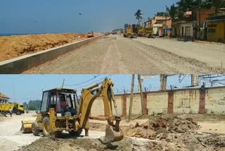 Trivandrum Shankhumukham Airport road Innovation in progress  ശംഖുമുഖം വിമാനത്താവളം റോഡ് നവീകരണം  ശംഖുമുഖം റോഡിന് പുനർജന്മം  തിരുവനന്തപുരം എയർപോർട്ട് റോഡ് നവീകരണം അവസാന ഘട്ടത്തിൽ  ശംഖുമുഖം റോഡിൻ്റെ നവീകരണ പ്രവർത്തനങ്ങൾ അവസാന ഘട്ടത്തിൽ  Shankhumukham road Renovation work is in the final stages  ശംഖുമുഖം ബീച്ച് റോഡ്