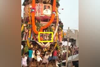 Power Star Puneeth Rajkumar Portrait on chariot