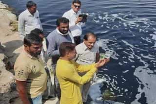 Congress Leader visits Jetpur : ભાદર નદીમાં પ્રદૂષણને લઈને કોંગ્રેસના ધારાસભ્યોના જેતપુરમાં ધામા