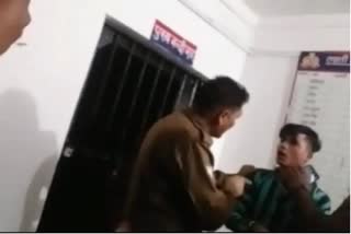 High voltage drama of youth in Modinagar police station at Ghaziabad