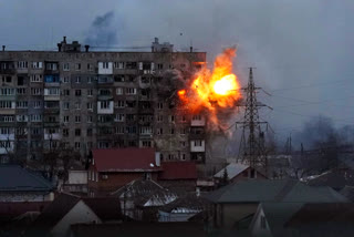 The Ukrainian government says Russia's military has shelled a mosque sheltering more than 80 people in the besieged city of Mariupol.