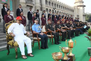 CM Basavaraja Bommai congratulates the NCC cadets