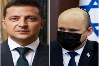 Zelenskyy sought help from israel  Melitopol mayor  Zelenskyy discussed the war situation with Israel Prime Minister  Ukraine seeks Israels help in russian invasion  Zelenskyy seeks Israels help for release of Melitopol mayor  Ukrainian President Volodymyr Zelenskyy  Melitopol mayor Ivan Fedorov  റഷ്യ ബന്ദിയാക്കിയ മെലിറ്റോപോൾ മേയറുടെ മോചനം  ഇസ്രായേൽ മധ്യസ്ഥത തേടി യുക്രൈൻ  റഷ്യയ്ക്കെതിരെ ഇസ്രായേൽ സഹായം തേടി യുക്രൈൻ  മെലിറ്റോപോൾ മേയൽ ഇവാൻ ഫെഡോറോവ്  ഇസ്രായേൽ പ്രധാനമന്ത്രി നഫ്‌താലി ബെന്നറ്റ്  ഇസ്രായേൽ പ്രധാനമന്ത്രിയുമായി ചർച്ച നടത്തി സെലൻസ്കി  യുക്രൈൻ പ്രസിഡന്‍റ് വ്ലോഡിമിർ സെെലൻസ്‌കി  റഷ്യ യുക്രൈൻ യുദ്ധം  റഷ്യ യുക്രൈൻ ആക്രമണം  Ukraine russia invasion  Ukraine russia attack  ഇസ്രായേൽ പ്രധാനമന്ത്രിയുമായി യുക്രൈൻ പ്രസിഡന്‍റ് ചർച്ച