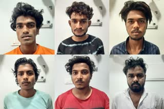 Six people arrested for stabbing a young man during vela in palakkad  palakkad Six arrested for stabbing young man  റെയിൽവേ കോളനി അത്താണിപറമ്പ് ചന്ദനക്കാവ് വേല  Railway Colony Athaniparambu chandanakkavu vela  വേലാഘോഷത്തിനിടെ യുവാവിനെ കുത്തിയ ആറ് പേര്‍ അറസ്റ്റില്‍  കല്ലേക്കുളങ്ങര പണ്ടാരകുളം ശരത്  Kallekulangara pandarakulam Sarath  palakkad crime news  six arrested for attacking young man