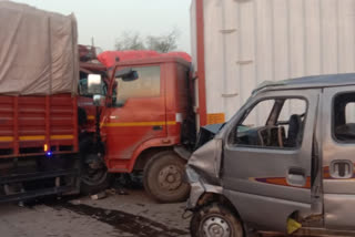 Uttar Pradesh: Eight injured including groom and bride in two DCM truck collision in Kannauj