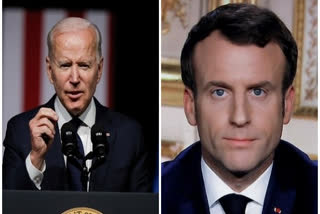 Biden speaks to French President Macron  Biden discusses Ukraine war with Macron  russia  ukraine  war