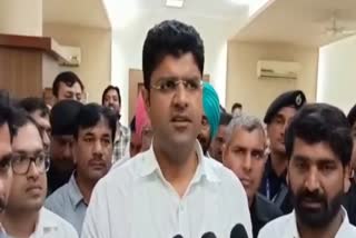 Dushyant Chautala in Rohtak