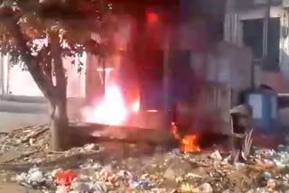 Transformer fire in Jaipur