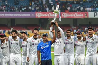 WTC points table  ICC World Test Championship  ലങ്കക്കെതിരായ വമ്പന്‍ ജയം  After series win over Sri Lanka  India fourth spot in WTC point table  ഡബ്ല്യുടിസി പോയിന്റ് പട്ടികയിൽ ഇന്ത്യ നാലാം സ്ഥാനത്താണ്  ലോക ടെസ്റ്റ് ചാമ്പ്യന്‍ഷിപ്പ് പോയിന്‍റ് ടേബിൾ