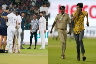 Four Kohli fans arrested  arrested for breaching security at chinnaswamy stadium  click selfies with kohli  ഗ്രൗണ്ടിലിറങ്ങി കോലിക്കൊപ്പം സെല്‍ഫി  നാല്‌ ആരാധകരും അറസ്റ്റില്‍  ഗ്രൗണ്ടിലിറങ്ങി കോലിക്കൊപ്പം സെല്‍ഫിയെടുത്ത നാല് ആരാധകർ അറസ്റ്റില്‍  കോലിക്കൊപ്പം സെല്‍ഫി  ind vs sl  India vs Srilanka test series