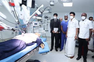 CM Stalin Inaugurated Robotic Surgery Centre, ரோபோடிக் அறுவை சிகிச்சை மையம், ரோபோடிக் அறுவை சிகிச்சை மையத்தை திறந்துவைத்த முதலமைச்சர்