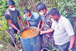 నాటుసారా స్థావరాలపై రాష్ట్రవ్యాప్తంగా సెబ్ అధికారుల దాడులు