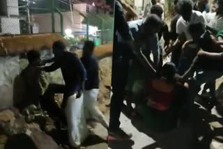 ksu woman leader assaulted in thiruvanthapuram law college  sfi ksu indulge in physically attacking each other  student politics in Thiruvanthapuram law college  student organisation fights  തിരുവന്തപുരം ലോകോളജില്‍ കെഎസ്‌യു വനിതാ നേതാവിന് മര്‍ദ്ദനം  എസ്എഫ്ഐക്കാര്‍ വനിതാ നേതാവിനെ മര്‍ദ്ദിക്കുന്ന ദൃശ്യങ്ങള്‍  കേരളത്തിലെ വിദ്യാര്‍ഥി രാഷ്ട്രീയവുമായി ബന്ധപ്പെട്ട അക്രമസംഭവങ്ങള്‍