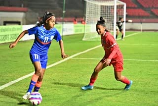 SAIF U-18 Women Championship  India beat Nepal 7-0  Sports news  सैफ अंडर-18 महिला चैंपियनशिप  भारत ने नेपाल को दी मात  जेआरडी टाटा स्पोर्ट्स कॉम्प्लेक्स