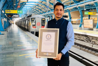 DMRC employee enters name in Guinness World Records by travelling Delhi's metro network in record time