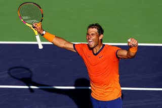 Nadal beats Opelka to reach quarter-finals in Indian Wells  ഇന്ത്യൻ വെൽസ് ഓപ്പണിന്‍റെ ക്വാർട്ടറിൽ കടന്ന് നദാൽ  tennis news  തുടർച്ചയായ 18-ാം വിജയം സ്വന്തമാക്കി റാഫേൽ നദാൽ  Rafael Nadal won for the 18th time in a row  record for nadal  റെയ്‌ലി ഒപെൽകയെ തോൽപ്പിച്ച് റാഫേൽ നദാൽ ഇന്ത്യൻ വെൽസിന്‍റെ ക്വാർട്ടറിലെത്തി  ഇന്ത്യൻ വെൽസിൽ മൂന്ന് തവണ ജേതാവാണ് നദാൽ  നദാൽ ക്വാർട്ടറിൽ ഓസ്‌ട്രേലിയൻ താരമായ നിക്ക് കിർഗിയോസിനെ നേരിടും