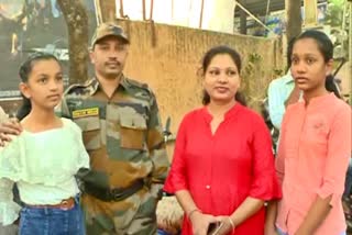 Retired Soldier watch James movie in military uniform at Belgaum