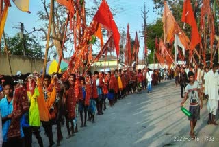 Mata Danteshwari came out of the sanctum sanctorum by riding in a palanquin with 800 deities