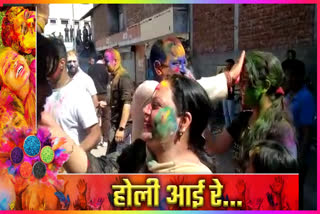 Holi celebration in Palampur