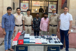 Connaught Place police arrested two and detained one for theft