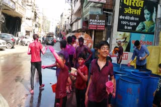 Holi celebration in Raipur