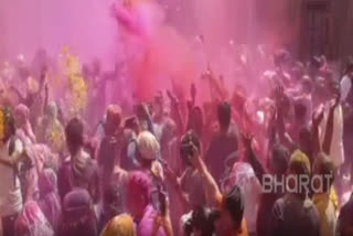 Watch splashes of Holi celebration in nooks and corners of Mathura