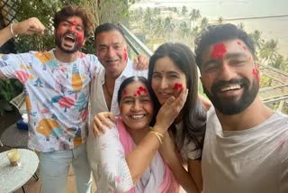 katrina kaif share picture with vicky kaushal on first holi photo after marriage