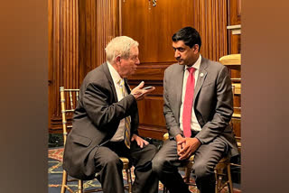Congressmen Ro Khanna and Joe Wilson held talks with the Indian Ambassador to the US, Taranjit Singh Sandhu urging India to "speak out against Putin's targeting of civilians in Ukraine".
