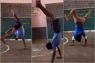 stunts by chikmagalur govt school students