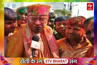 Satish Poonia Holi Celebration