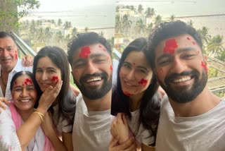 Celebrities first Holi together after marriage  Bollywood newly wed celebrities  Holi 2022