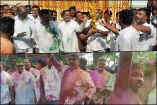 Holi festival celebrate in Raichur