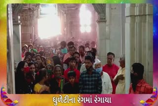 Dhuleti 2022: શામળાજી અબીલ ગુલાલના રંગોથી રંગાયા