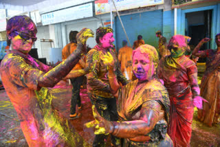Telangana Celebrate Holi Festival
