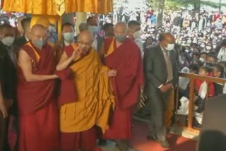 tibetan spiritual leader dalai lama made his first public appearance after over 2 years since the pandemic